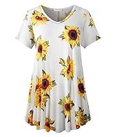 Algopix Similar Product 13 - LARACE Sunflower Shirts for Womens Plus