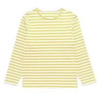 Algopix Similar Product 5 - UNACOO Yellow Stripe Long Sleeve Shirt