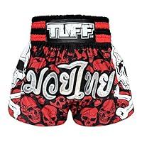 Algopix Similar Product 19 - Tuff Muay Thai Shorts TUF-MS620-RED-S