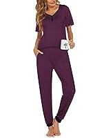 Algopix Similar Product 10 - Ekouaer Womens Pajama Set Short Sleeve