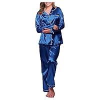 Algopix Similar Product 16 - HICItro Satin Pajamas Set For Women 2