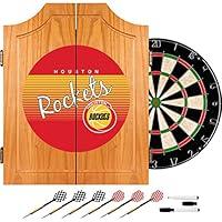 Algopix Similar Product 1 - NBA Houston Rockets Wood Dart Cabinet