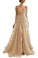 Algopix Similar Product 7 - Smileven Strapless Starry Prom Dresses