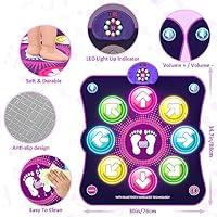 Dance Mat Toys for 3-12 Year Old Kids, Light Up Electronic Dance