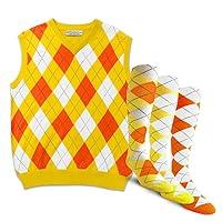 Algopix Similar Product 9 - GolfKnickers Argyle Sweater Vest and 3