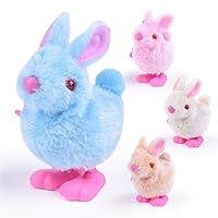 Algopix Similar Product 18 - Jumping Bunny Toy 3pack Easter Wind Up