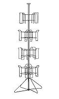 Algopix Similar Product 7 - SSWBasics 4Tier Chrome Rotating