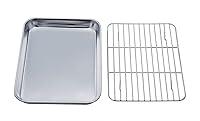 Algopix Similar Product 15 - TeamFar Toaster Oven Tray and Rack Set