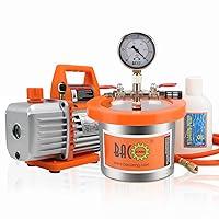 Algopix Similar Product 4 - BACOENG 2 Quart Vacuum Chamber with