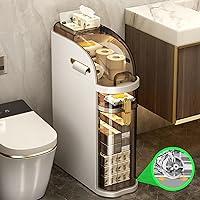 Algopix Similar Product 18 - MOSAMNI Slim Bathroom Storage Cabinet