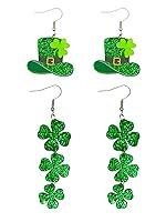 Algopix Similar Product 13 - St Patricks Day Earrings Irish Green