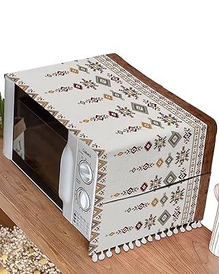 Best Deal for Rustic Boho Microwave Oven Top Cover, Machine Protector