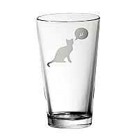 Algopix Similar Product 11 - Mu cat etched glass (Pint)