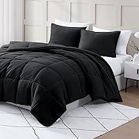 Algopix Similar Product 14 - Casa Platino Black Twin Comforter Set 