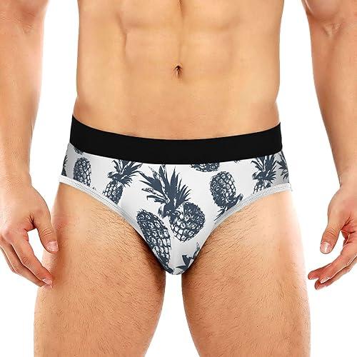 Best Deal for JHKKU Pineapple Men's Underwear Briefs Soft