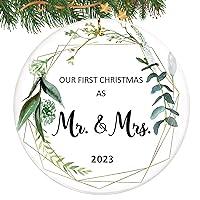 Algopix Similar Product 11 - First Christmas Married Ornament 2023