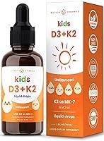 Algopix Similar Product 12 - Kids Vitamin D 3 K2 Drops  Vitamin D3