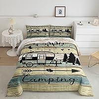 Algopix Similar Product 16 - Manfei Happy Camping Comforter Set