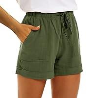 Algopix Similar Product 15 - Shorts for WomenCotton and Linen