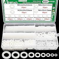 Algopix Similar Product 12 - Aienxn 820PCS 9 Metric Sizes White