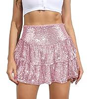 Algopix Similar Product 3 - BILIKE JOMEX Womens Sequin Mini Skirt