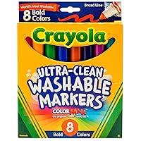Algopix Similar Product 12 - Crayola 8 Ct Bold BroadLine Washable