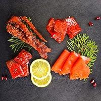 Algopix Similar Product 4 - Smoked Salmon Wild Caught Sampler Gift