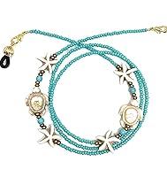 Algopix Similar Product 3 - Blue and White Turtle Mask Lanyard or