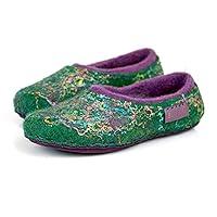 Algopix Similar Product 1 - BureBure Warm 2 Layered Green Purple
