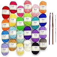 Algopix Similar Product 17 - Mira HandCrafts 24 Acrylic Yarn Skeins