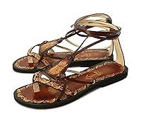 Algopix Similar Product 2 - Boho Sandals Tribal Hand painted