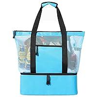Algopix Similar Product 19 - Mesh Beach Tote Bag  Large Beach Bags