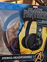 Algopix Similar Product 18 - Black Panther Headphones Adjustable