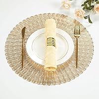 Algopix Similar Product 14 - Mabbcoo Round Placemats Set of 6 15