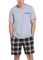 Algopix Similar Product 13 - Vlazom Mens Pajama Sets Soft 2 Piece