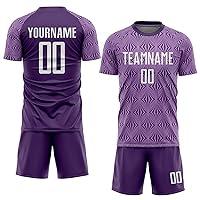 Algopix Similar Product 4 - Custom Soccer Jerseys Sets Purple for