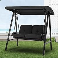 Algopix Similar Product 10 - UMAX 2Seat Porch Swing Chair Steel