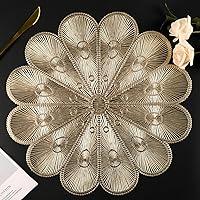 Algopix Similar Product 18 - Mabbcoo Placemats Set of 6 Gold