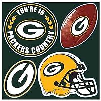 Algopix Similar Product 15 - NFL Green Bay Packers 4Piece Magnet