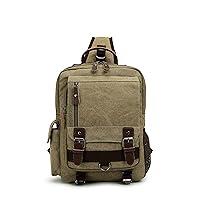 Algopix Similar Product 13 - Sechunk Canvas backpack Messenger Bag