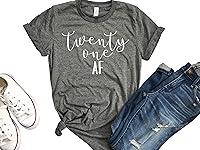 Algopix Similar Product 9 - 21 Shirt Twenty One Funny Birthday