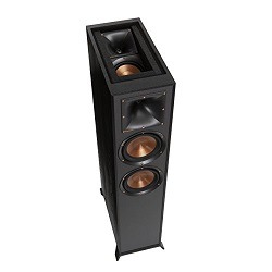 Klipsch R-625FA Powerful Detailed Floorstanding Home Speaker Set of 1 Black